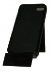 Бял силиконов калъф за Apple iPhone 5 Имитиращ Кожа